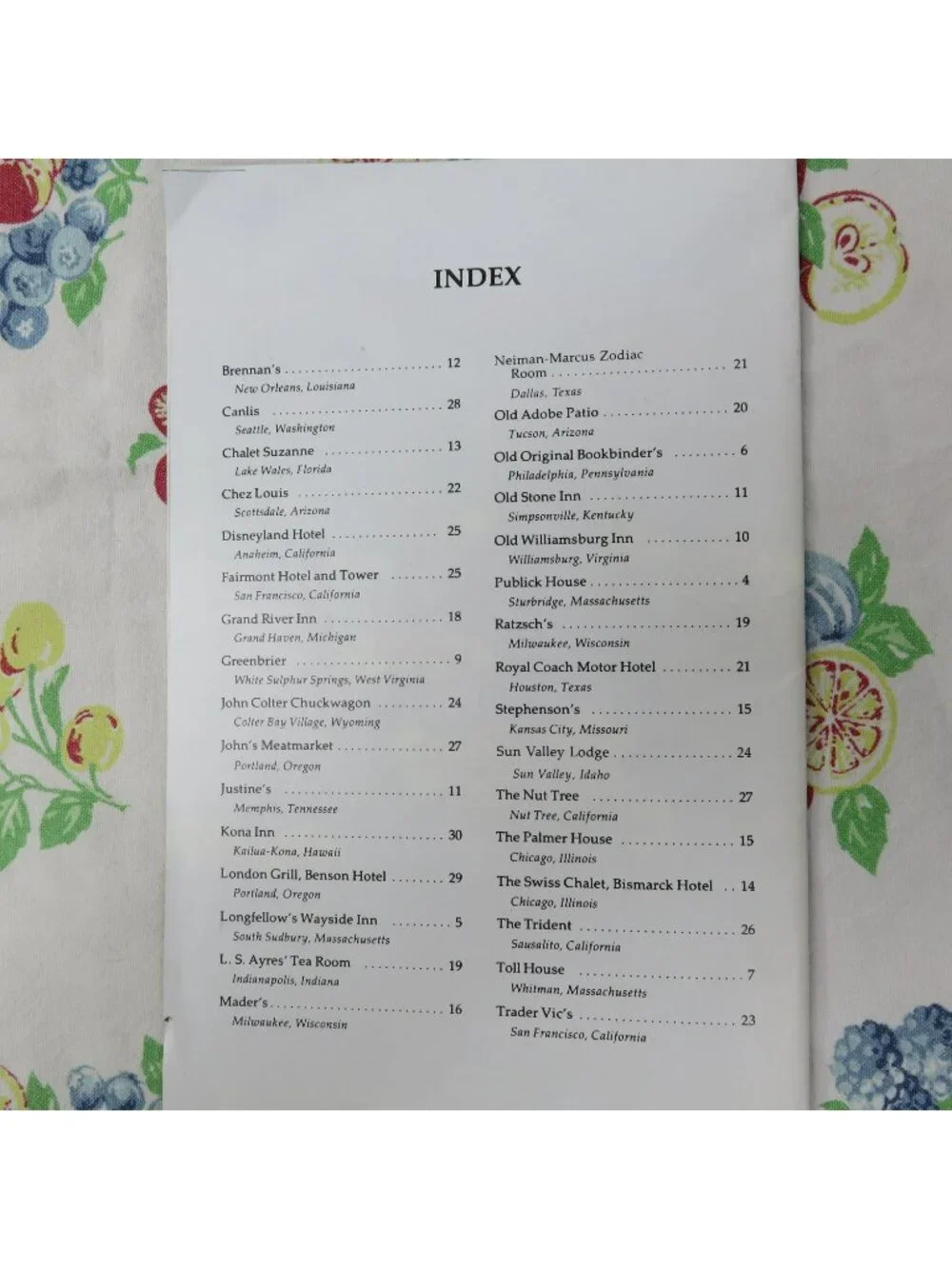 Better Homes and Gardens Recipes from Famous Places 1975 Coast to Coast